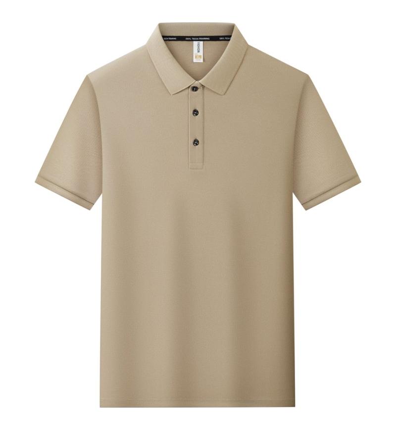 Женская и мужская однотонная футболка летняя с лацканами и короткими рукавами YG-2251/252