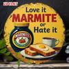 Винтажная металлическая настенная табличка Marmite Круглая Ретро Декор Британского паба
