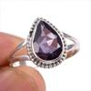Натуральный александрит драгоценный камень 925 цельное серебро ювелирное кольцо размер 9 e6w87