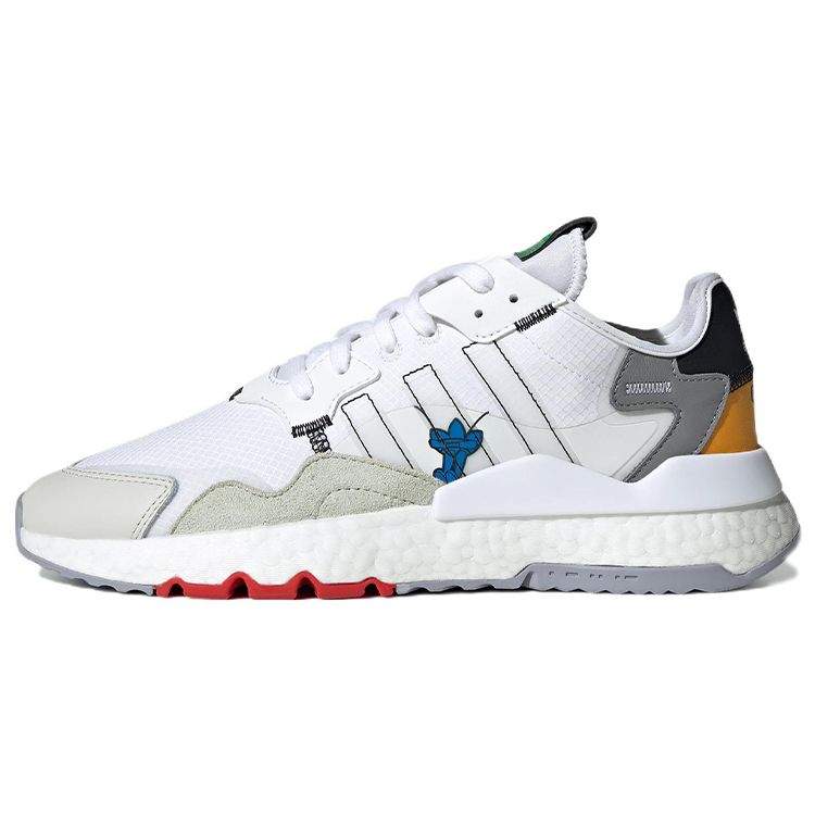 Adidas Originals Nite Jogger Leather Comfortable Sports Slip-Resistant Durable Low-Top Lifestyle Casual Shoes Unisex Casual Shoes White HP9113