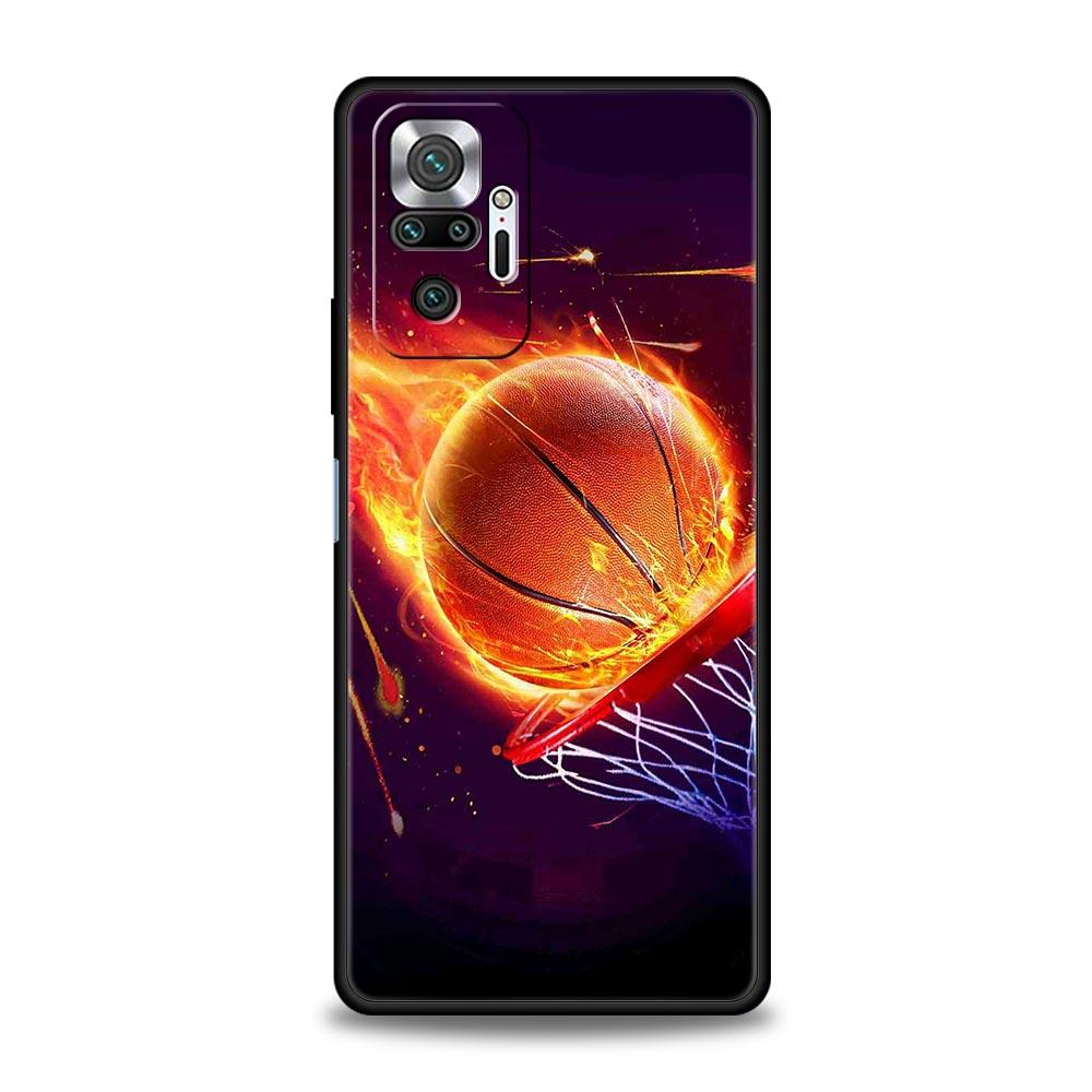 Для Redmi 10C Чехлы Баскетбольная Корзина Номер Телефон Чехол Для Xiaomi Redmi Note 12 11 9S 9 8 10 Pro Plus 7 9T 8T 9C 9A 8A Чехол