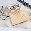 Kalimba Thumb Piano 17 Keys Spruce Wood Portable Mbira Finger Piano Gifts For Kids Adult Beginners With Tune Hammer