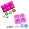 Handmade 6 Cavities DIY Craft Cake Mould Soaps Supplies Pudding Candy Mold Silicone Soap Mold