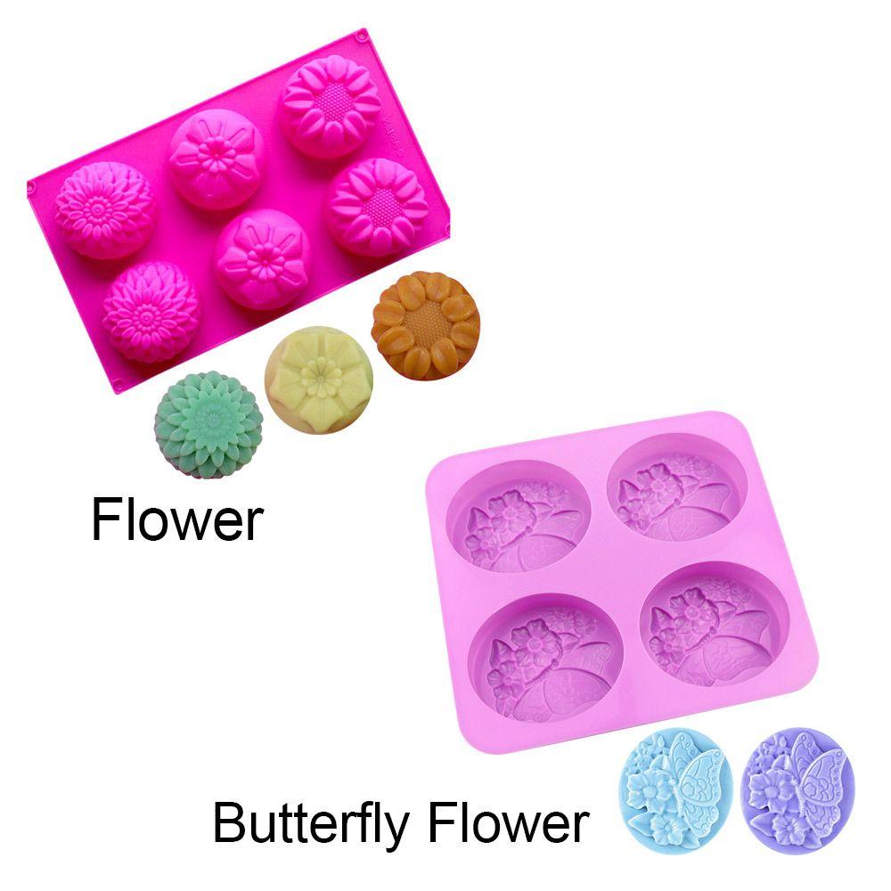 Handmade 6 Cavities DIY Craft Cake Mould Soaps Supplies Pudding Candy Mold Silicone Soap Mold