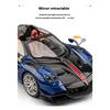 1/18 Модель спортивного автомобиля Pagani Huayra Cool из сплава, Имитация деталей интерьера, Крутое освещение и звуковые эффекты, Изысканные настольные украшения