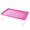 Folding Laptop Table with Non-slip Legs High Stability Strong Load-bearing Portable Collapsible Bed Table with Cup