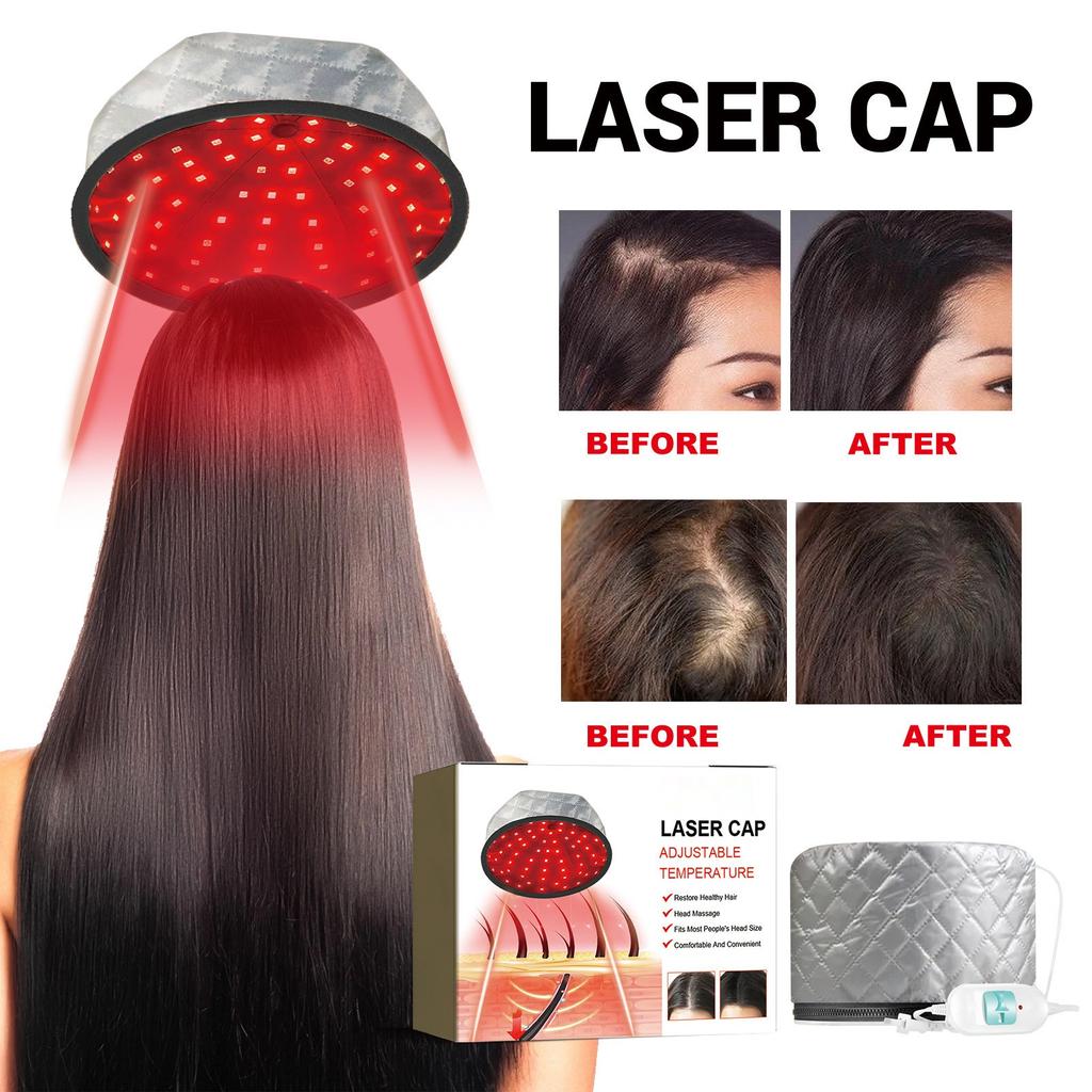 Отпариватель для волос, глубокое кондиционирование, регулируемый нагрев для ухода за волосами, нагрев с умной питательной шляпой, подарки для мужчин и женщин