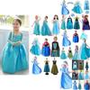 Girls Kids Elsa Fancy Dress Costume Princess Anna Party Dresses Cosplay Outfits