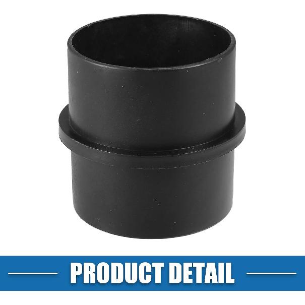 Car Air Ducting Connector Straight Air Heater Duct Joiner Connector Pipe 2.95'' 75Mm OD Black (Set Of 2)
