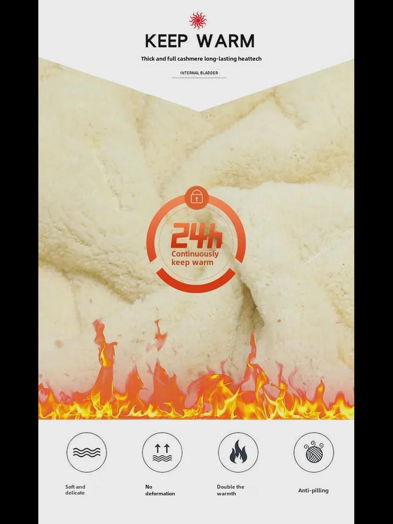 Men's Winter Cotton-Padded Suit: Velvet-Lined, Thickened Stand-Up Collar Lambskin Two-Piece Jacket