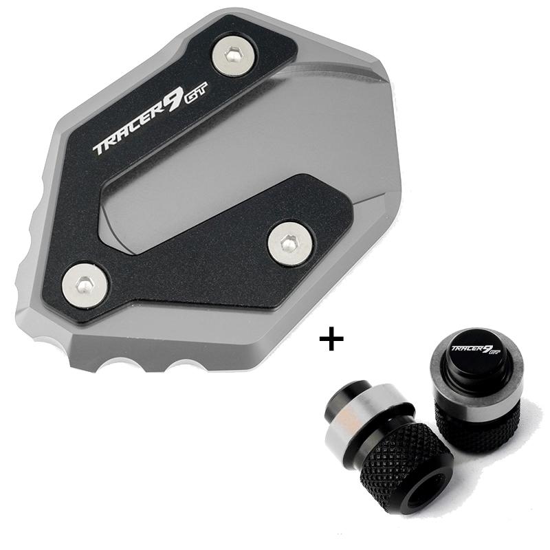 For Yamaha TRACER9 TRACER 9 GT 9GT Motorcycle Foot Side Stand Extension Pad Kickstand Plate Tracer9gt Tire Valve