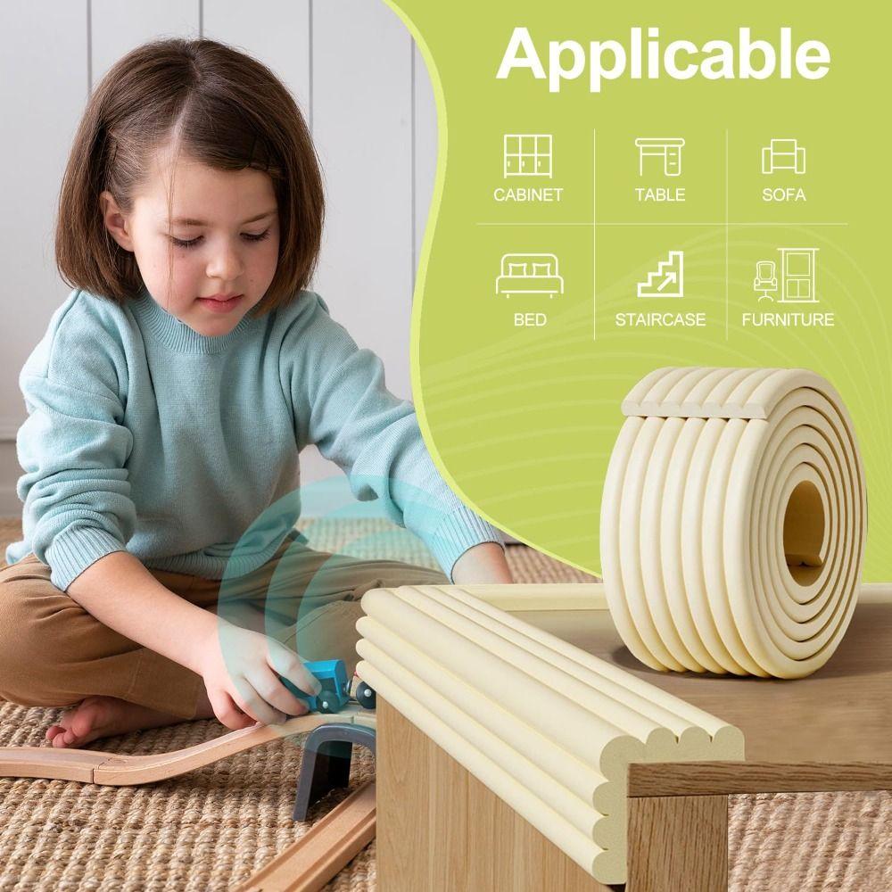 Self Adhesive Desk Edge Guard Strip Baby Safety Wall Corner Protector  for Window Sill Bedside