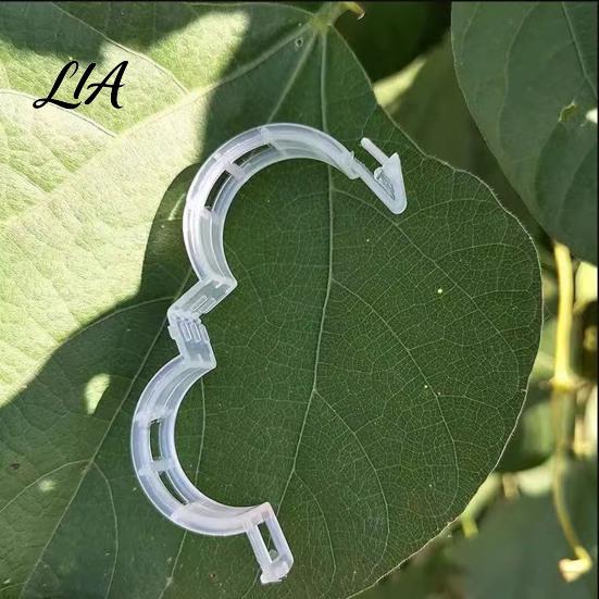 Adjustable Plant Support Clips, Plastic Vine Reusable Tomato Stem Anti Aging Garden Clips for Vegetables, Climbing Plants, Trellis, Netting Holders