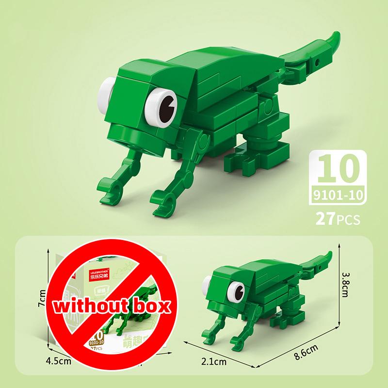 Lele Brother Конструктор Милые Домашние Животные Фермы Свинья Осел Собака Петух Утка Ящерица MOC Городская Сцена Собранные Сделай Сам Кирпичики