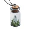 Ghost Necklace Glow-in-the-Dark Ghost In Bottle Pendant Necklace And Earrings