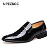Модные высококачественные мужские туфли-оксфорды NPEZKGC Brand Men Oxford Men Leather Shoes Модные деловые мужские туфли Мужские туфли с острым носком Свадебные туфли