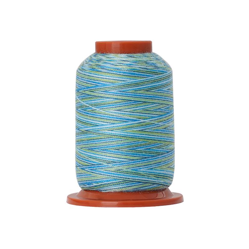 Rainbow Polyester Sewing Thread: Seven-Color Set of Small Spools for Hand Sewing.