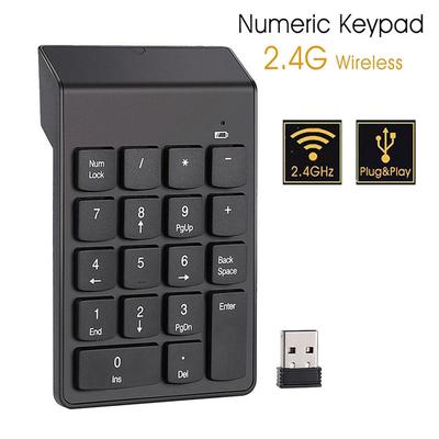 Беспроводная 2.4G Mini Usb 18 клавишная цифровая клавиатура для ноутбука ПК