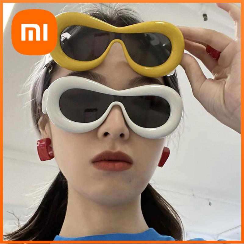 Xiaomi Новые Овальные Солнцезащитные Очки для Мужчин Женщин Мода Ретро Дизайн Бренда Очки Женские Конфетный Цвет Очки для Защиты от Солнца