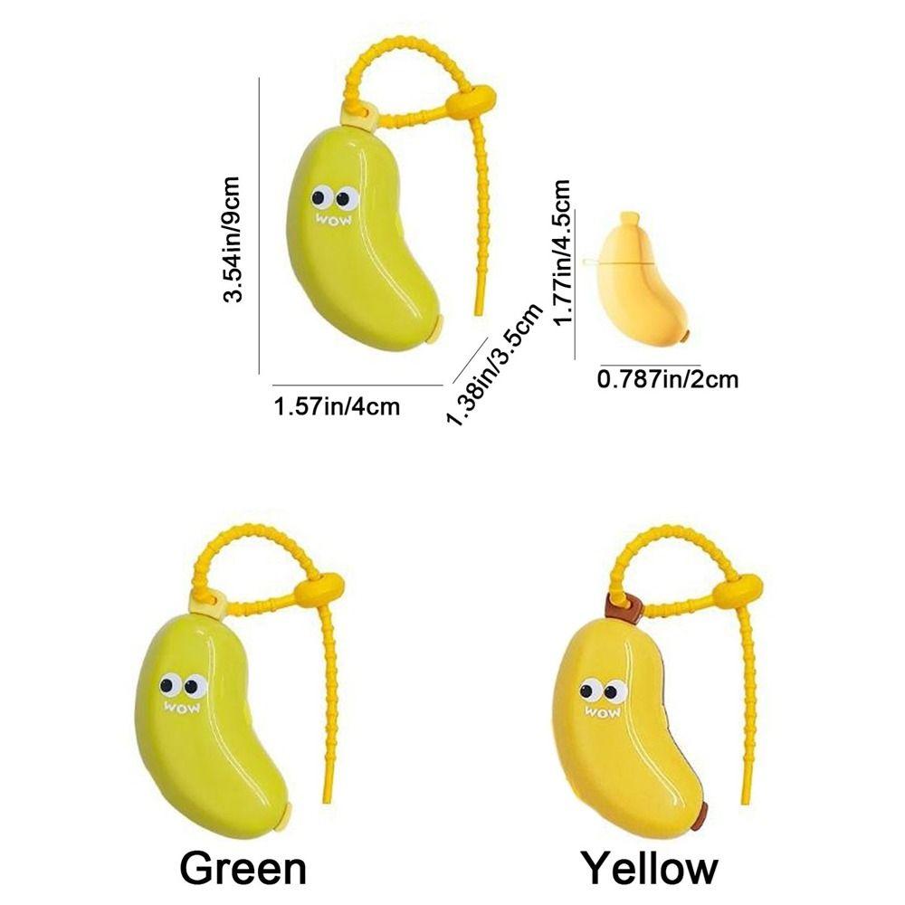 2Set 2 In 1 Banana Shape Toothbrush Cover Dustproof Toothbrush Dust Clamp Travel