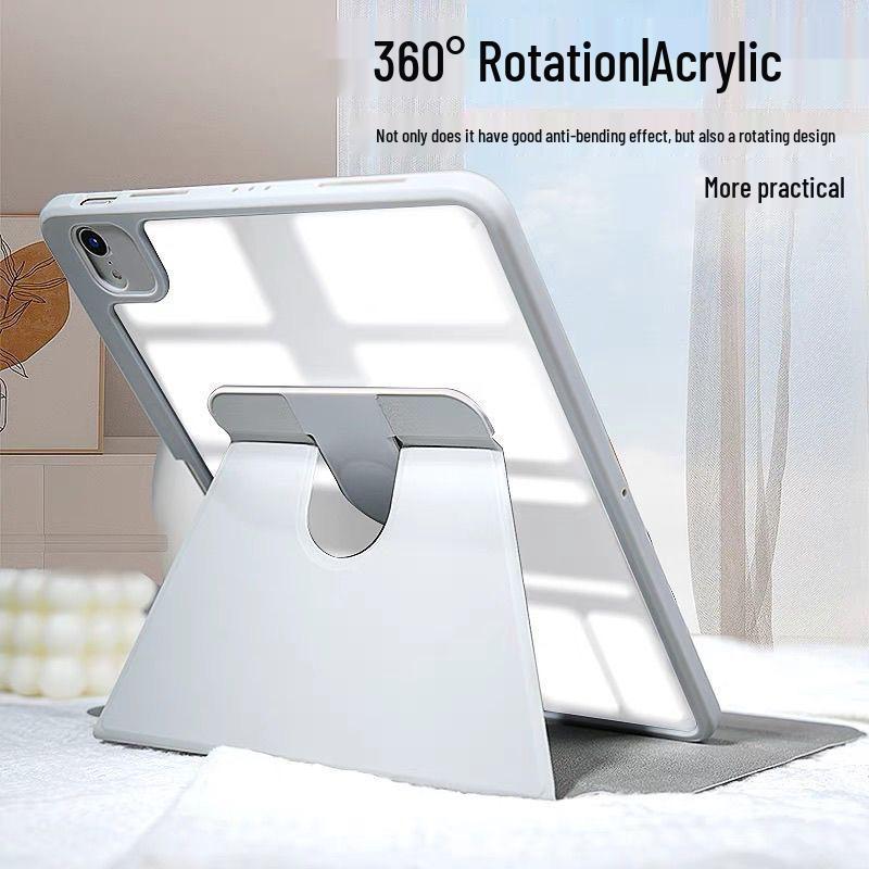 360° Rotating iPad Air 4/5 & Pro 13 Case with Adjustable 10.2/10.9 Inch Pen Slot