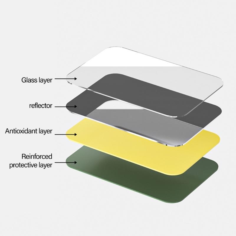 Easy Installion Designs Suction Cup Mirror Portable Accessory Convenient for Bathroom and Shower Without Fog Designs