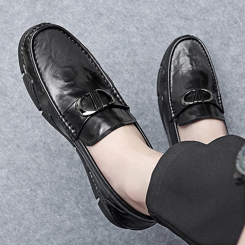 Лоферы Кожаные Туфли для Мужчин Гольф Работа Бизнес Мужская Зеркальная Роскошная Обувь Дизайнер Скейт Крикет Стильная Повседневная Плоская Обувь