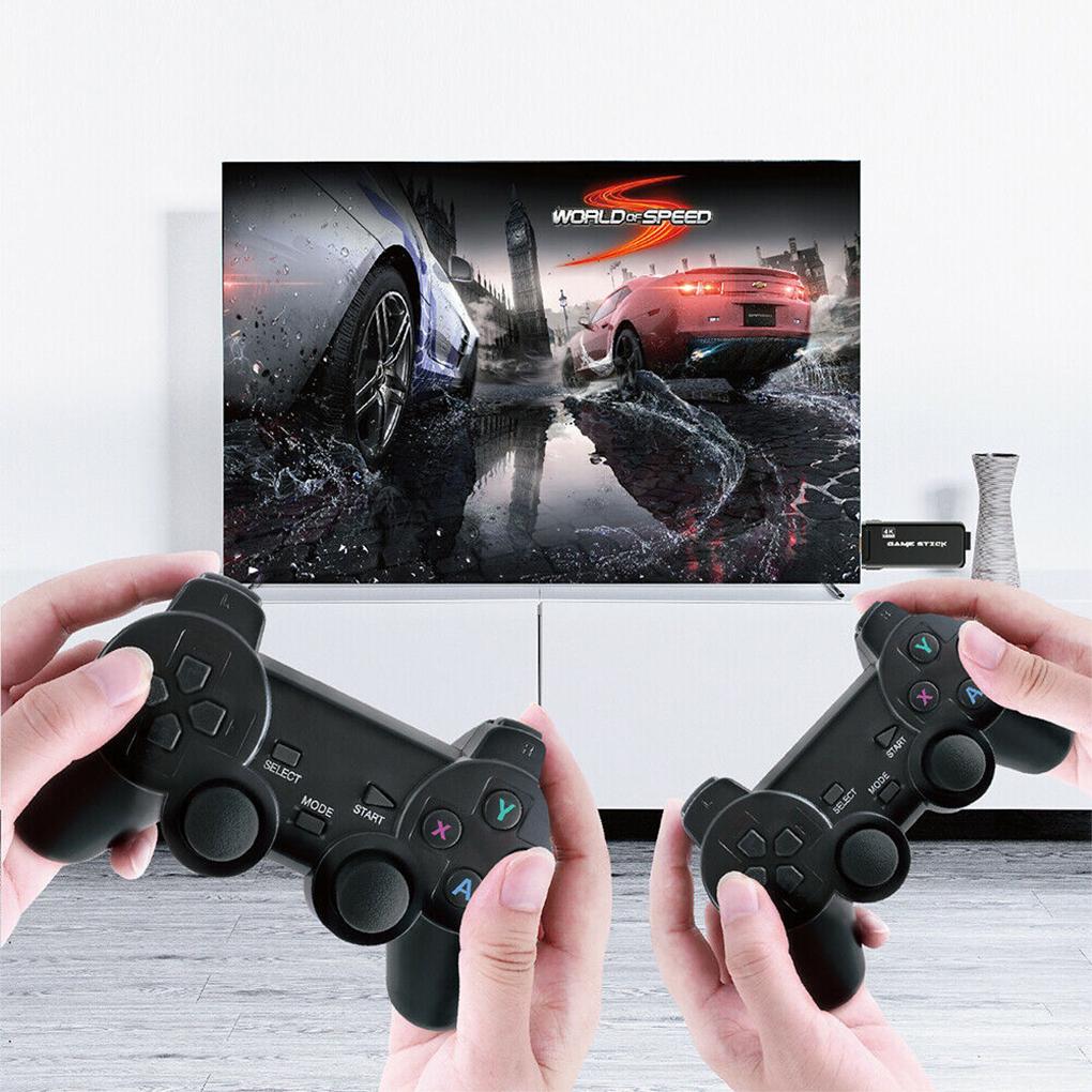 64G 10000 Игр Портативная 4K ТВ Видео игровая консоль С 2.4G Беспроводным контроллером Поддержка CPS PS1 Ретро игровая консоль