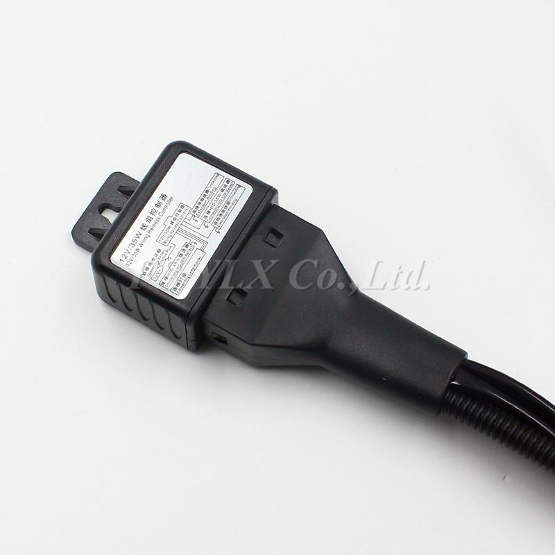 FSYLX 12V 35W 55W 75W HID Bi xenon H4 Wire Harness Controller for Car Headlight Retrofit connect hid bixenon projector lens