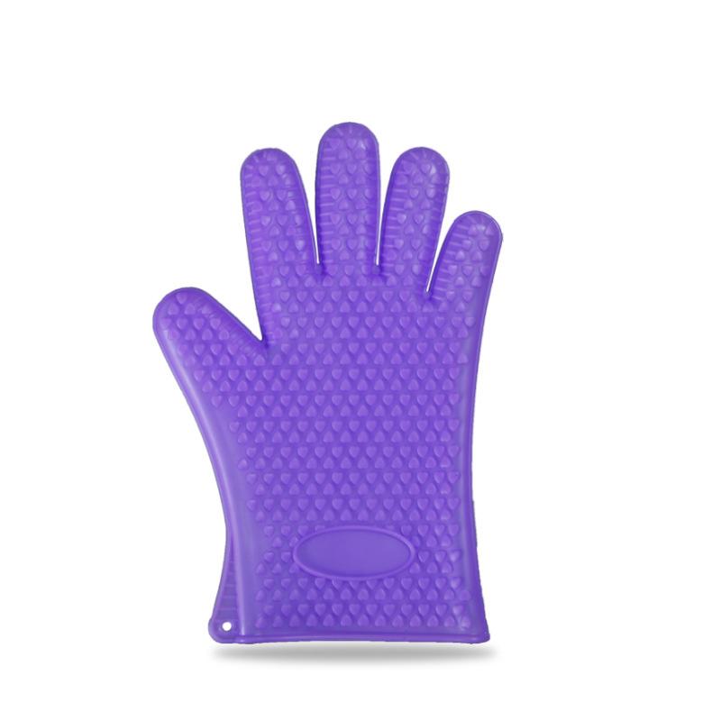 1 пара инструментов для выпечки, силиконовые перчатки с пятью пальцами и сердечками, перчатки для микроволновой печи, противоожоговые, термостойкие, кухонные принадлежности, красочные гаджеты