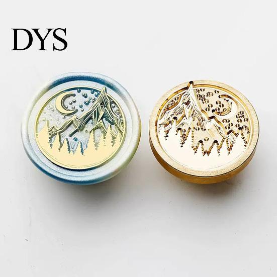 Decorative Embossed Stamp Brass Wax Seal Heads, Alphabet Christmas Sealing Personalized Gift Head for Envelope Wrapping Journal Scrapbook Decor Metal