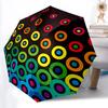 1pc Colorful Circles Open/Close Folding Umbrella, All- Portable Umbrella for & Men, Stylish Accessory (Holiday Gift) 8-Rib yy251213155