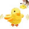 Машущая Утка Игрушка для Кошек Перезаряжаемая Игрушка-Утка для Тренировки Кошек Плюшевая Утка с Реалистичным Кряканьем Пищащая Игрушка с Кошачьей Мятой Игрушки-Пищалки для Кошек