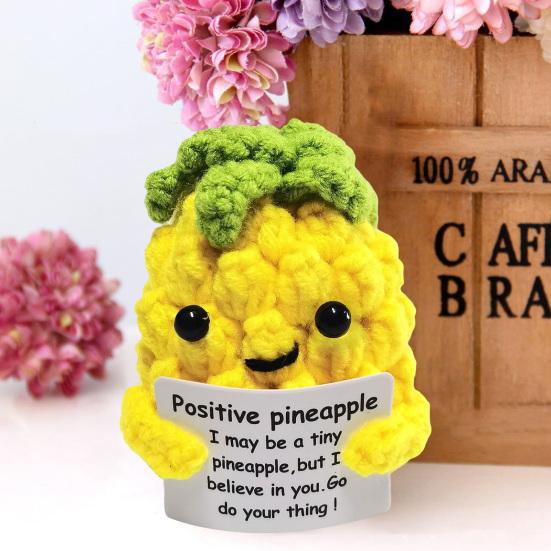 Вязаная игрушка из фруктовой шерсти. Украшение. Очаровательный внешний вид. Яркий цвет. Поощрение. Эмоциональная поддержка. Забавная мини-кукла, связанная крючком. Секс-одежда для взрослых.