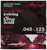 AriaProII AriaPro2 5-String Bass Strings, Long Scale, AGS-650