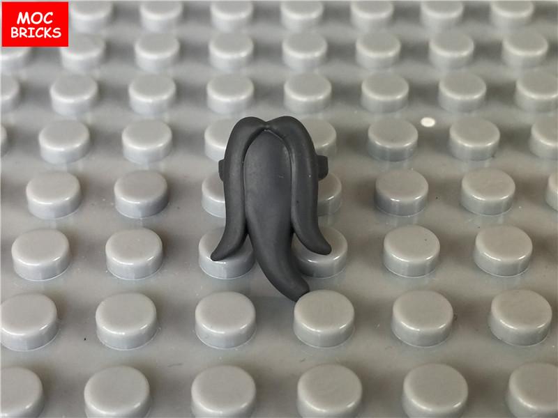 10 шт./лот MOC Кирпичи Длинная Короткая Борода Усы Галстук-бабочка Модель Фигурка Образовательные Строительные Блоки Игрушки для Детей