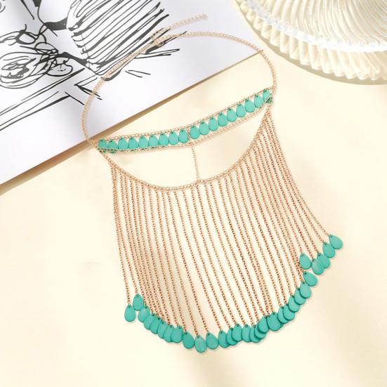 Головная цепочка с регулируемым дизайном для ночного клуба, бара, вечеринки, металлическая кисточка, головной убор для женщин, занавеска для лица