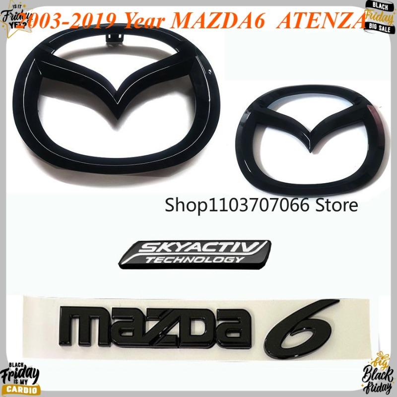 Front Grill Emblem Badge Sticker Rear Trunk Logo Decals For 2003-2019 Year MAZDA6 ATENZA Car Styling Accessories SKYACTIV J7