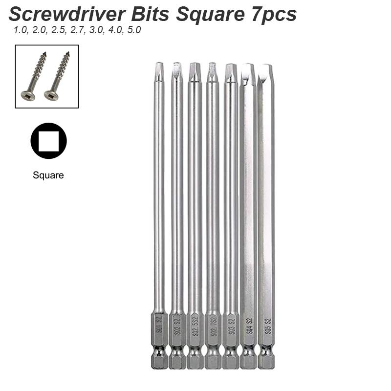 Отвертка бита Torx шлицевая Phillips квадратный наконечник гнездо магнитная головка 1/4 хвостовик для инструмента дрели прецизионная отвертка бита