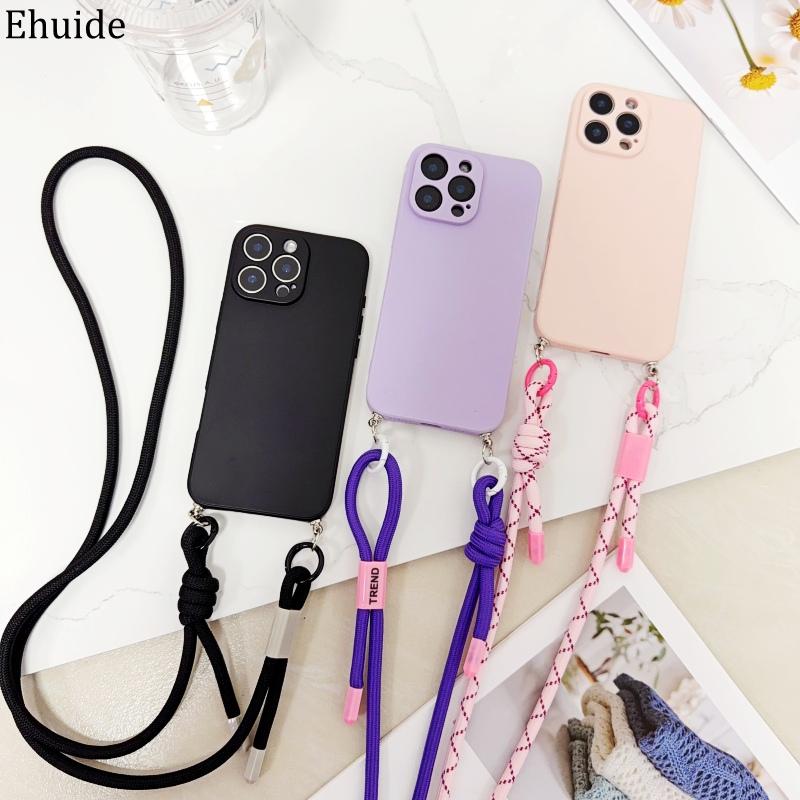 Crossbody Strap Case for Redmi Note 14 Pro Plus Mi 15T 17 15 15C POCO X7 Pro F7 X6 Outdoor Adjustable Lanyard Shockproof Cover