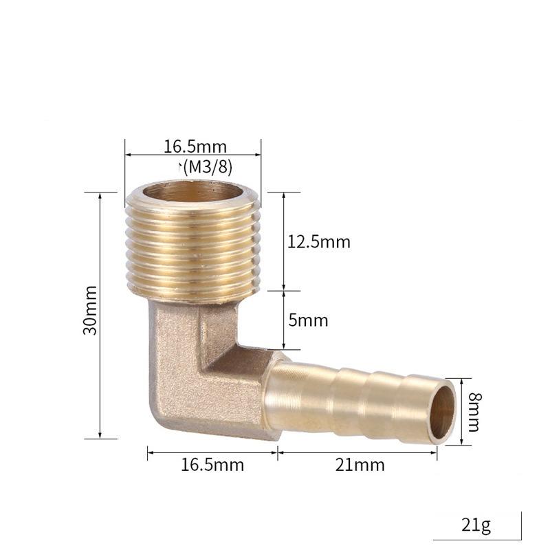 Латунный штуцер для шланга 4мм-19мм елочка 1/8" 1/4" 1/2" 3/8" BSP внутренняя резьба медный соединитель муфта адаптер