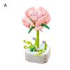 Building Block Bright Color Realistic Looking Smooth Edge Toy Parent-child Interaction Potted Plant Building Blocks DIY Assembly