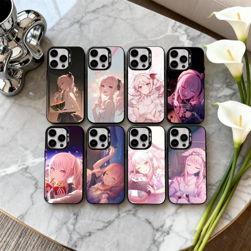 P-Project S-SEKAI M-Mizuki A-Akiyama Чехол для телефона для iPhone17,16,15,14,13,12,11 Plus,Pro Max Черный Конфетный Посеребренный Чехол
