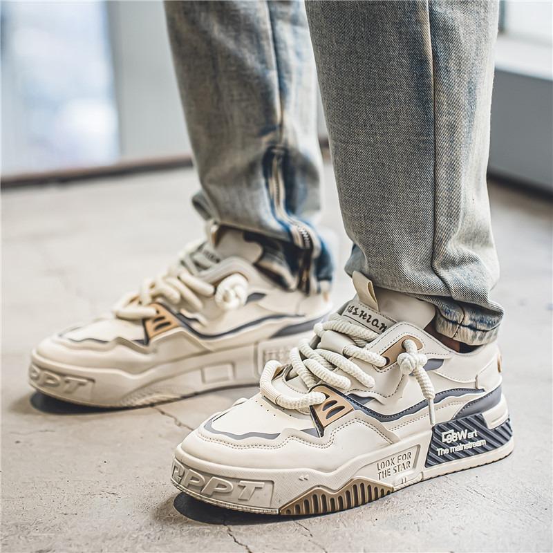 Новая универсальная платформа повседневные балетки нескользящая спортивная трендовая обувь мужская обувь лето