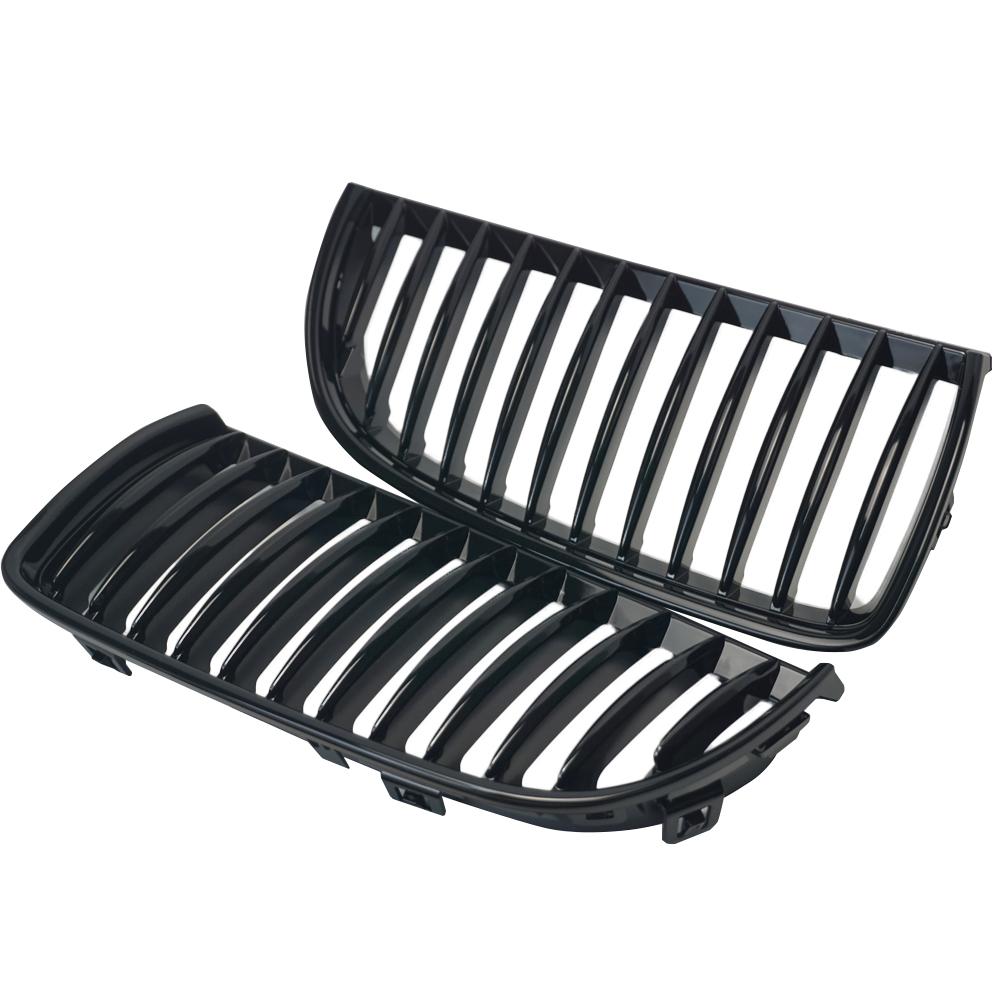 2 шт., глянцевая черная передняя решетка для почек, автомобильная решетка для BMW 3 серии E90 E91 323I 328I 335I 330I 325I 2005-2008 4 двери, одинарная