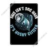 Husky Glitter Metal Sign Plaques Living Room Decoration Cave Cinema Tin Sign Poster