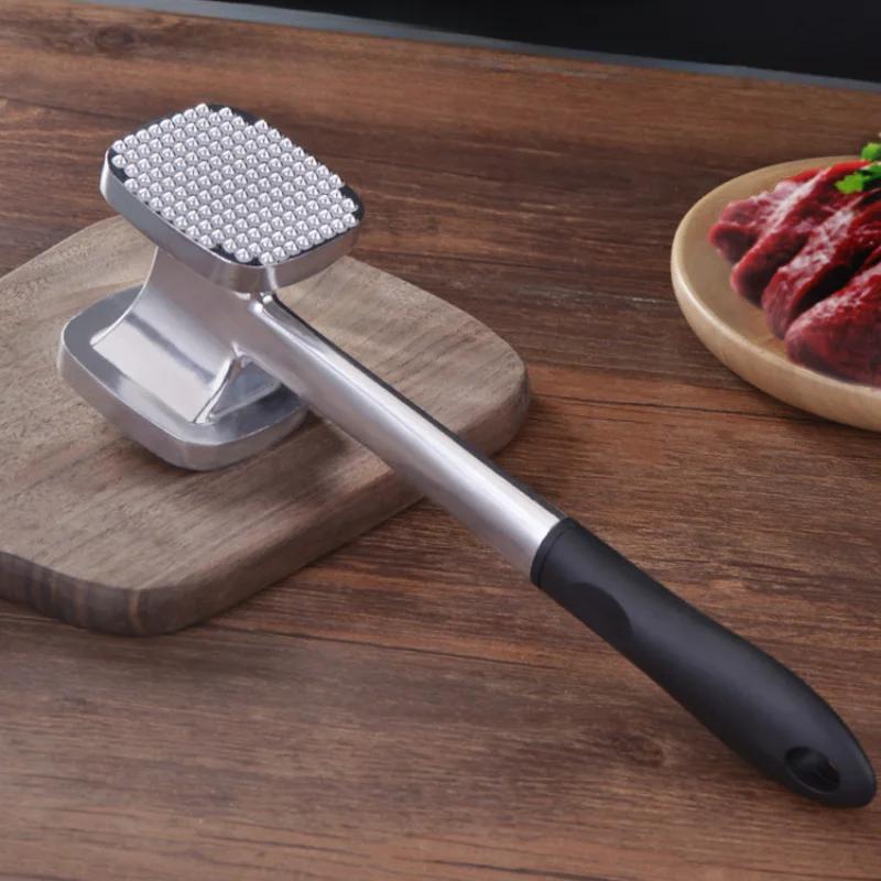 Большой молоток для отбивания мяса, ручной молоток для отбивания мяса курицы, стейка, свинины и телятины, нескользящая ручка для отбивания