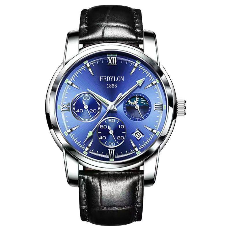 Мужские часы высокого класса полностью автоматические немеханические часы бренд стальной ремень бизнес водонепроницаемые кварцевые мужские