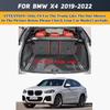 Индивидуальный высококачественный коврик в багажник автомобиля для BMW X4 G02 2019 2020 2025 2025 Защитная накладка из прочного кожаного ковра, устойчивая к загрязнениям