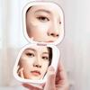 Compact Led Makeup Mirror With Light 1X/3X Magnifying Pocket Portable Travel Foldable Cosmetic Vanity Mirrors Gifts for Women